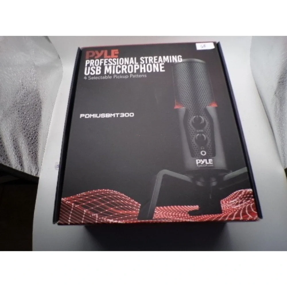 Pyle PDMIUSBMT300 Professional Streaming‎ USB Microphone 4 Pickup Patterns Black